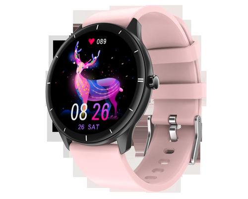 Stilvolles Smart Watch der Frauen-Q21 ringsum Schirm Smartwatch für Mädchen-Herz Rate Monitor Compatible For Android und IOS