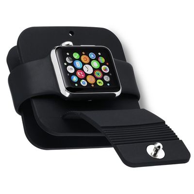 Silikon-Aufladungskabel-Winden-Stand-Dock-Kabel-Halter-Geldbörsen-Kasten-Basis für Apple-Uhr 4 für Iwatch 38MM 42MM